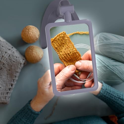 2.5X Magnifying Glass with Light and Stand, Full-Page Desktop Handheld Magnifying Glass with 48 Light for Reading Books Close Work, Powered by USB or Battery - style: 2.5X