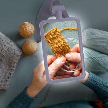 2.5X Magnifying Glass with Light and Stand, Full-Page Desktop Handheld Magnifying Glass with 48 Light for Reading Books Close Work, Powered by USB or Battery - style: 2.5X