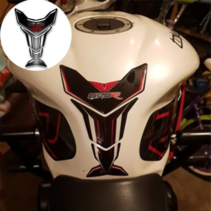 Motorcycle 3D Tank Pad Compatible with Triumph Street Triple Daytona 675 765R RS Stickers Gas Kit Knee Fish Bone Tank Pad Decals Fit for 675 765 R RS Stickers Decals Tank Protection Waterproof (A-12) - color: A-12