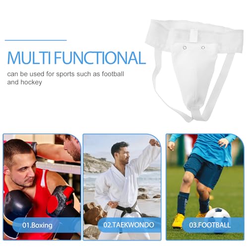 MAGICLULU Portable Groin Protector for Men, Breathable Reusable Crotch Guard, Wear-Resistant Boxing Training Groin Guard, Integrated Protective Gear for Martial Arts and Combat Sports