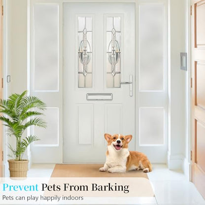 Frosted Glass Window Privacy Film Decorative, Static Cling Bathroom Window Frosting Film Day and Night Windows Cling Home Glass Door Cover, 17.5 inch x 78.7 inch | Static Cling Window Frosted Film,Day and Night Privacy Windows Cover for Glass Door,Garage,