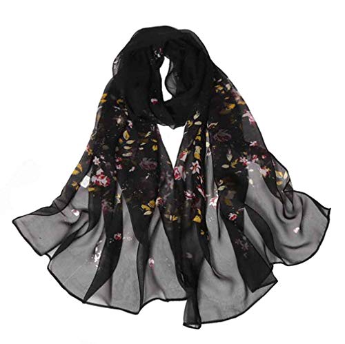 Acotavie Scarfs for Women Lightweight Fashion Scarves Print Floral Pattern Scarf Shawl Wraps - color: C04