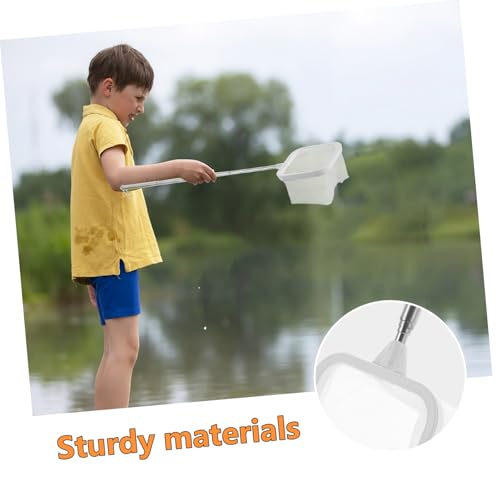 Extendable Handle Fish Net Fine Mesh for Small Fish and Shrimp Stainless Steel Net for Freshwater and Aquariums for Easy Catching and Secure Storage