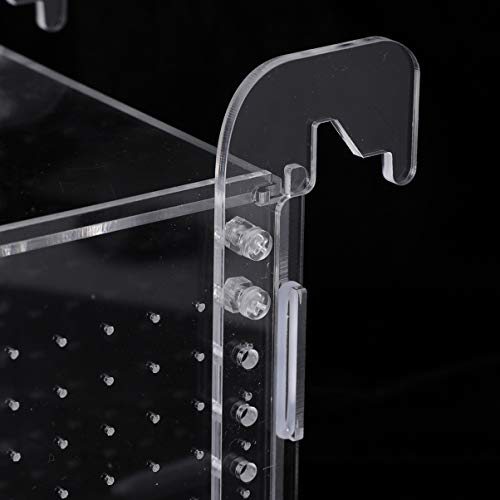 POPETPOP Fish Breeding Box-2 Box Hatchery Incubator Aquarium Fish Breeding Boxes Divider Hatching Boxes Accessory-Hook Pattern - size: Size 5