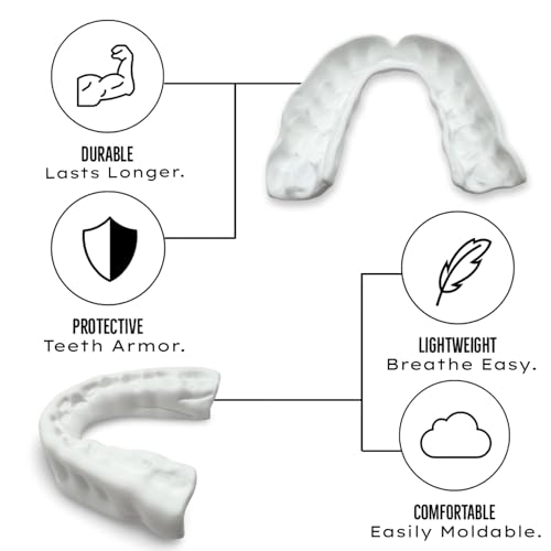 Zero-G Sports Mouthguard White 1-Pack - Adult Size - Boil & Bite - Basketball, Football, Soccer, Baseball, Hockey, Lacrosse - color: White