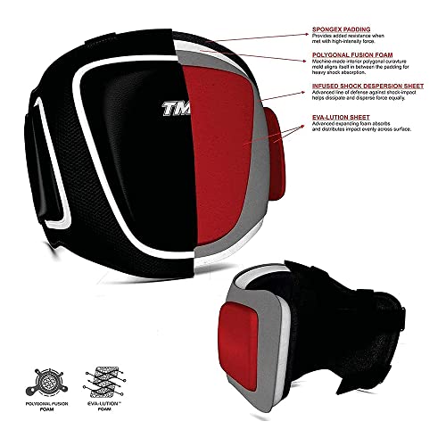 TMA Boxing Belly Pad Chest Guard MMA Body Protector Martial Arts Rib Shield Armour, Muay Thai, Kickboxing, Taekwondo Training, Maximum Durability, Secure Fit