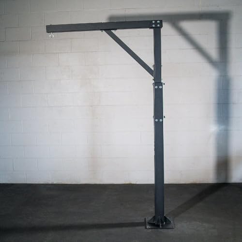 Titan Fitness Heavy Bag Boxing Stand, Single Tree Adjustable 7 FT 4" to 8 FT 6", 360-Degree Training, Rated 300 LB, Bolt-Together Design, Reinforced Base for Home Gym, Fitness, or Boxing Training