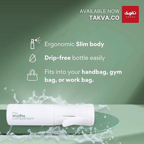 Portable Wudhu Bottle Shariah Compliant Portable Wudhu Sprayer For Islamic Ablution(Wudhu) Drip-Free Bottle