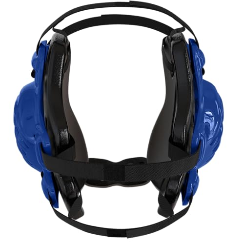 GCA Nelson Youth Wrestling Headgear Pro – Adjustable Ear Guard for Kids | Universal Fit BJJ MMA - color: Royal Blue/Black/Black
