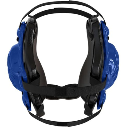 GCA Nelson Adult Wrestling Headgear Pro Adjustable Ear Guard D1 | BJJ MMA Universal Fit - color: Royal Blue/Black/Black