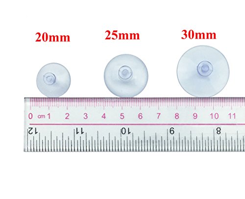 100Pcs Small Suction Cups for Glass, Without Hook Hole, Clear 20mm | PVC, Hold In High Humidity, No Residue, Reusable, Easy Remove, For Car Windows & Glass Tabletops, Smooth Surfaces, Decor - size: 20 mm