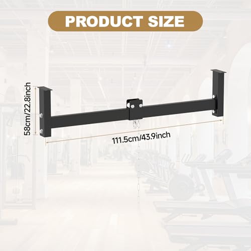 tonchean 42'' Long Sliding Track Wall Ceiling Mount Punching Bag Hanger | Heavy Bag Stand, Load-Bearing Capacity to 300 Lbs Heavy-Duty Sandbag Rack for Home Gym Mma Muay Thai