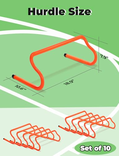 GHB Agility Ladder 1PCS Agility Cones 25PCS Detachable Agility Hurdles 10PCS