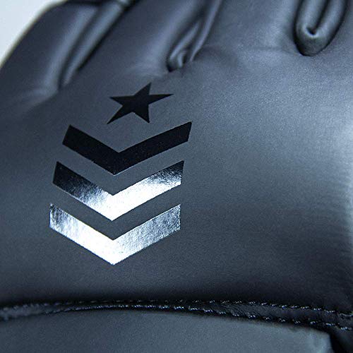 Revgear Premier MMA Grappling Gloves, MMA, Kickboxing, Martial Arts, Boxing - color: Black/Black, size: Medium