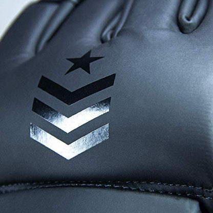 Revgear Premier MMA Grappling Gloves, MMA, Kickboxing, Martial Arts, Boxing - color: Black/Black, size: Medium