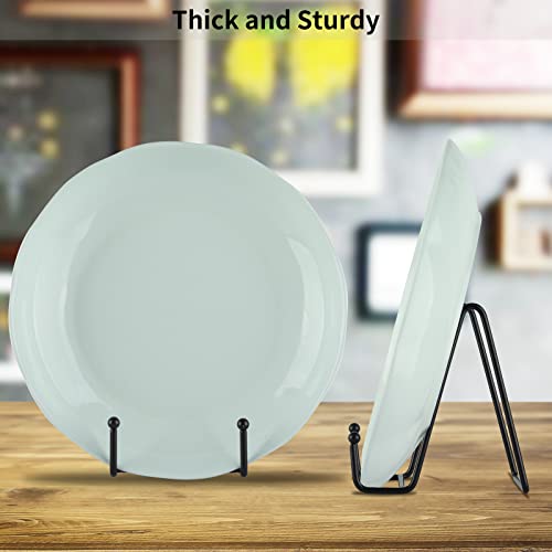 IBosins 5-Pack 4-Inch Plate Holder Display Stands Black Metal Frame Stand | Stand for Picture, Book, Photo, Easel, Creation, Collectibles - color: Black, size: 4 Inch
