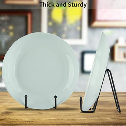 IBosins 5-Pack 4-Inch Plate Holder Display Stands Black Metal Frame Stand | Stand for Picture, Book, Photo, Easel, Creation, Collectibles - color: Black, size: 4 Inch