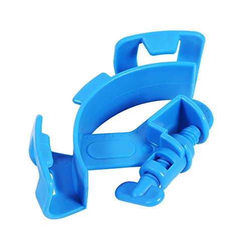 Fish Tank Aquarium Hose Holder, Plastic Filter Pipe Clip, Blue 5 Pcs - Durable Material, Stable Grip, Easy Mounting for Aquarium Cleaning