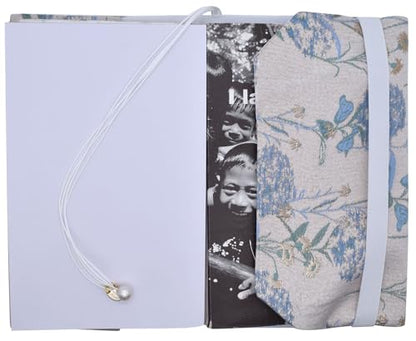 BLBMH 5x8 Book Cover | Handmade Non-Stretch Fabric Sleeve with Bookmark | for Paperback Bible Journal | Privacy Reading Gift for Women - Dandelions Blue - color: Dandelions Blue