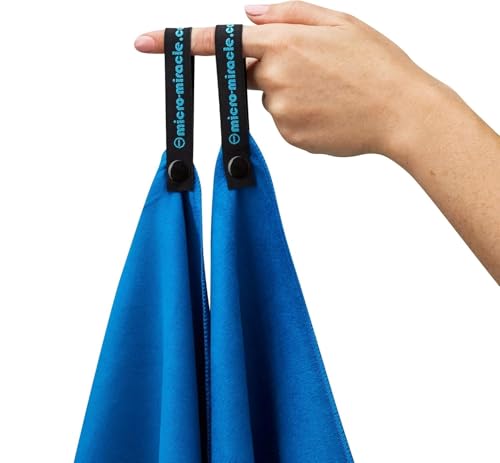 XL 여행용 타월 - 2in1 대형 빠른 건조 엑스트라 소프트 극세사, 13가지 색상, 체육관, 수영 연습, 여행, 배낭여행, 캠핑, RV, 해변, 비상 가방, 기숙사, 작은 집, 밴 또는 캠핑카용 경량 - color: 블루.
