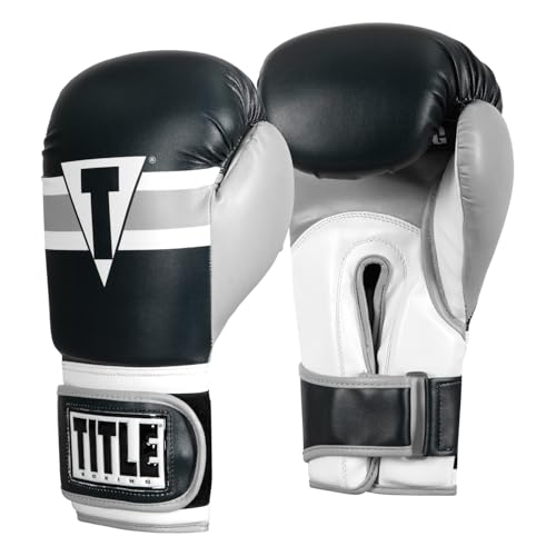 Title Boxing World Bag Boxing Gloves - color: Navy/Grey/White, size: 16 oz