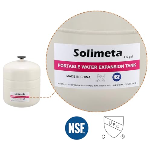 4.5 Gallon Potable Water Expansion Tank With Adjustable Wall Mounting Bracket - style: 4.5 gallon with bracket