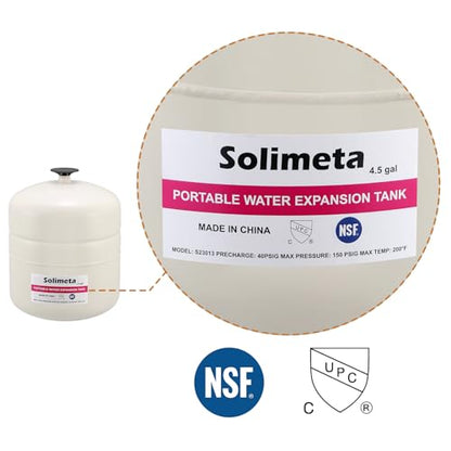 4.5 Gallon Potable Water Expansion Tank With Adjustable Wall Mounting Bracket - style: 4.5 gallon with bracket