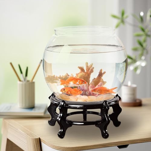 Baoblaze Chinese Fishbowl Display Stand, Wooden Plant Stand, Modern, Flower Pot Base for Indoor Garden Yard Living Room Decor