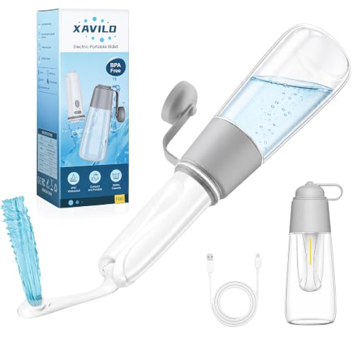 Xavilo Electric Portable Bidet for Travel, Rechargeable Handheld Sprayer - color: Gray