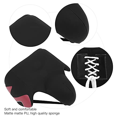 Groin Protector for Boxing, Muay Thai, Kickboxing and MMA Sparring, Taekwondo Fighting Abdominal Protector for Men - size: red