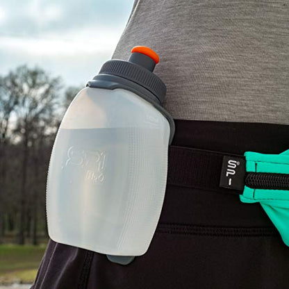 SPIbelt Running Water Bottle, H2O Hydration Companion, 8oz BPA-Free Sports Water Bottle – No Bounce, Leak-Proof Design, Clips to Running Belts or Shorts, Lightweight Fitness Water Bottle (Pack of 2) - size: 8 Ounces (Pack of 2)