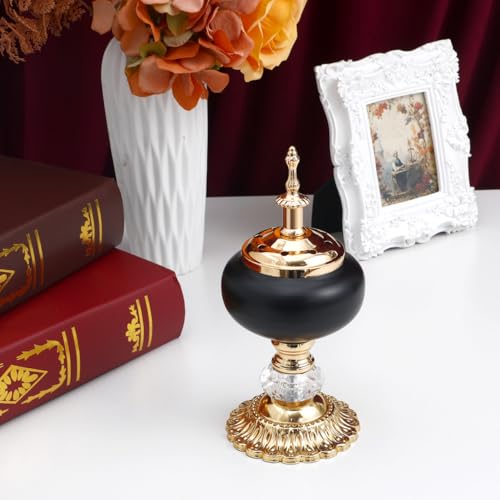 PRETYZOOM European Incense Burner Resin Candlestick Style Decor for Meditation Aromatherapy Housewarming Gift Home Decor Ornament Desktop Censer for Relaxation and Religious Use