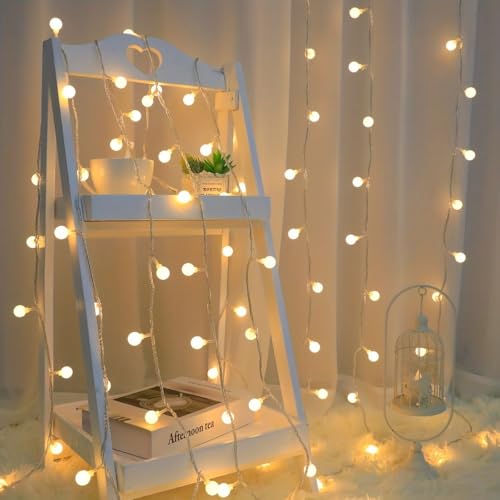 Globe String Lights USB LED Fairy Lights Selectable Warm White for Party Wedding Bedroom, Warmcolors - color: Warmcolors