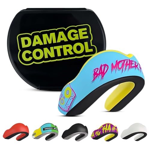 DAMAGE CONTROL Extreme Impact Mouth Guard – Sports Mouthguard for Boxing, MMA, BJJ, Hockey, Rugby, Lacrosse, & More – Mouthpiece for Teeth & Jaw Protection, for Youth & Adults (Adult, BMF) - color: Bmf, size: Adult