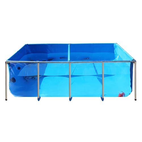 PVC Fish KOI Aquarium Tank w/ Clear View Panel(70.9"L*39.4"W*31.5"H,345Gal) - size: 70.9INCH