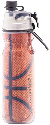 O2COOL Mist N Sip 20 oz Misting Reusable Sports Water Bottle Basketball | Yes - color: Basketball, style: 1 Pack