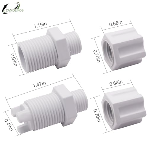 CL220 CLX220EA Chlorinator Check Valve Compression Nut Inlet Fitting Kit for Feeder 1/4" Replace Nut