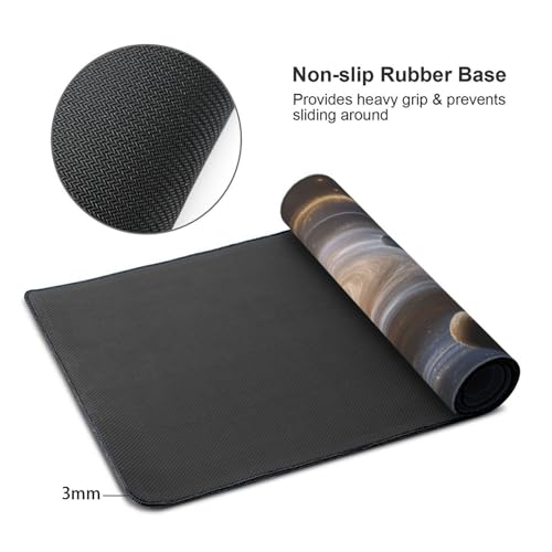 XXL Gaming Mouse Pad 35.4x15.7 Inch, Large Extended Desk Mat | Galaxy Space Design, Non-Slip Rubber Base, Water-Resistant Surface and Stitched Edges for Gaming, Office & Home - color: Galaxy Space