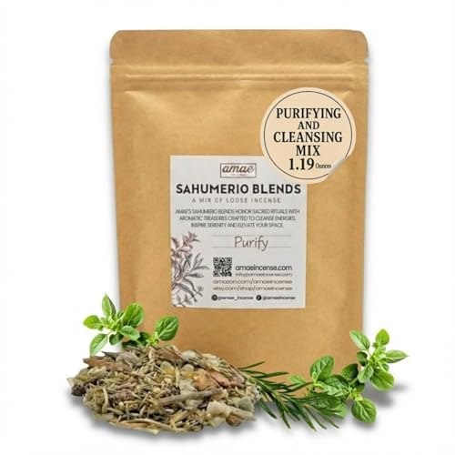 Loose Incense with Natural Resin, Sage, Rosemary, Purify Mix 1.19 oz - color: Purify, size: 1.19 oz