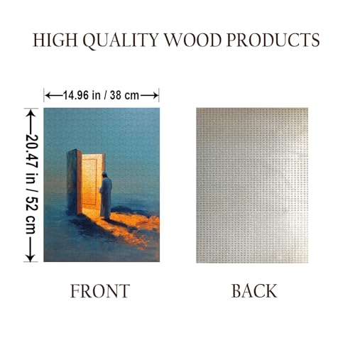 Muslims Quran Islam Jigsaw Puzzle - 500 Pieces Wooden Puzzle for Adults, Wall Art Gift, Finished Size: 20 x 15 Inch - color: Muslims Quran - 500 Pieces