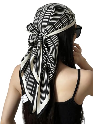 Head Scarf Triangular Scarf Belt Wrap Hairscarf Fashion Scarves Hair Wrapping Scarfs Night Sleeping Headscarf B05 - color: B059