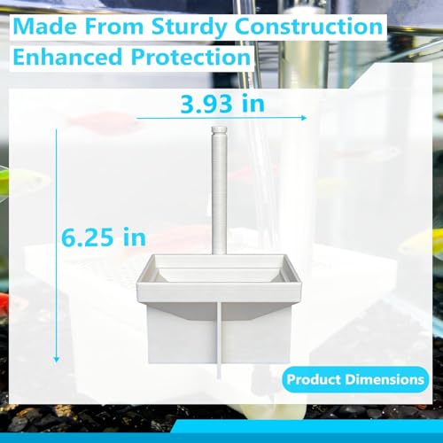 Compatible with Fluval Hatchery Box – Professional Egg Collection for Egg-Laying Fish, Bottom Grid with Troughs, Clear Viewing Window for Fry Observation