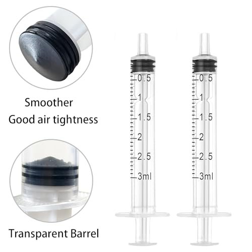 3cc Syringe, 3ml Oral Syringe, 3 Ml Syringes Without Needle, （ 30Pack ）Syringes for Scientific Labs, Individually Wrapped - size: 3ml, style: 30