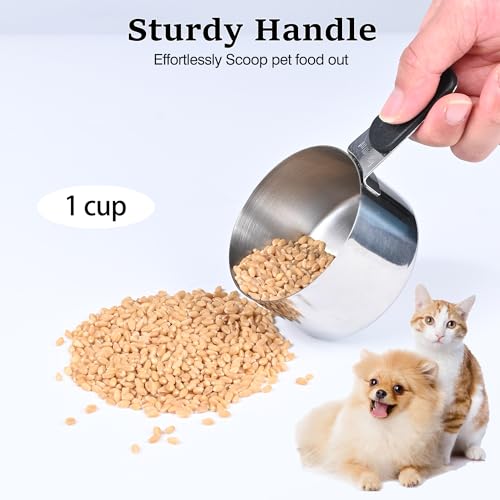 1 Cup Magnetic Grips Stainless Steel Measuring Cup -1PCS - size: 1 cup