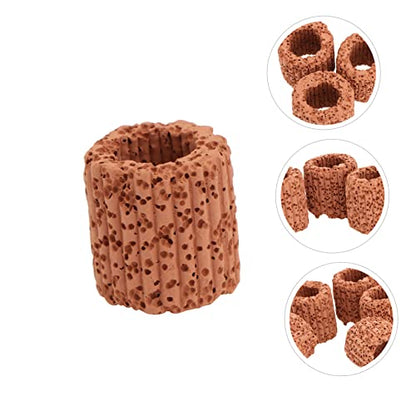 TEHAUX 20pcs Plant Ornament Holders Aquarium Accessories Fish Landscape Accessories Aquarium Ornament Fixed Ring Habitat Suction Cups Fish Tank Fish