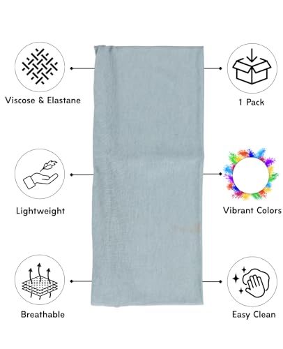 Prien Women Cotton Hijab Cap, Stretchy Head Cover, Pre-Sewn Inner Muslim Scarf Undercap, Non Slip Headband for Daily Wear - color: Light Green
