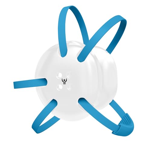Great Call Athletics Wrestling Classic Headgear Earguard Adult Grappling Head Gear | Adjustable Ear Guards Powder Blue Straps - style: White w/ Powder Blue Straps