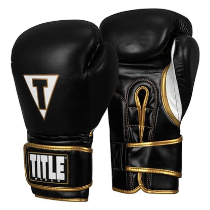 Title Boxeo Mexican Leather Bag Gloves Quatro - Boxing Gloves, Punching Bag Gloves, Kickboxing Gloves, Punching Gloves, Heavy Bag Gloves, Boxing Gloves Men and Women, Boxing Equipment - color: Black/White, size: 14 oz