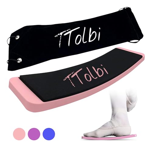 Turn Board for Dancers and Skaters, Ballet and Figure Skating Spinner | Off-ice trainer to improve spins, turns and balance for ballet, ice skating, cheer and gymnastics, all levels - color: Pink