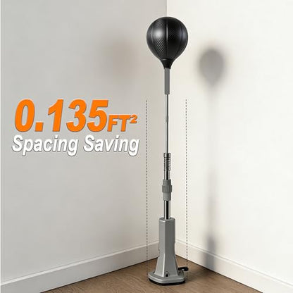 Speed Punching Bag with Stand(Rubber Mat), Vacuum Suction Base Adjustable Reflex Ball for Kids Teens Adults, Home Office Boxing Training Equipment for Stress Relief Workout for Boys